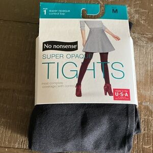 NWT NO NONSENSE SUPER OPAQUE TIGHTS